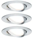Paulmann Einbauleuchten Set Nova Coin 3-Stufen-dimmbar rund schwenkbar LED 3x6,5W
