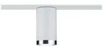URail Schienenspot Tube Einzelspot GU10 max. 10W dimmbar 230V Wei&szlig;, Chrom matt