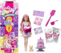 Barbie JFG70-UNIT, Barbie Doll With Surprise Party Reveal Gelb Kinder Purple