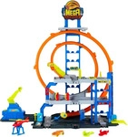 Hot Wheels 194735264162, Hot Wheels Mega Garage Giga Loop Vehicle Orange Kinder