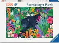 Ravensburger Panther In Flowery Jungle 3000p (12001748) Puzzle Mehrfarbig Kinder