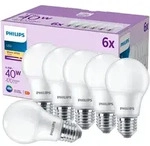 Set mit 6x LED-Lampe E27 A60 4,9W = 40W 470lm 2700K Warmwei&szlig; 180&deg; PHILIPS