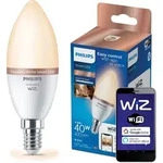 LED-Lampe E14 C37 4.9W = 40W 470lm 2700-6500K SMART WiFi Philips WiZ