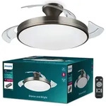 LED-L&uuml;fter-Deckenleuchte Plafond 28+35W 4500lm 2700-5500K Nickel Atlas Philips