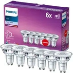 Set mit 6x LED-Halogenlampen GU10 PAR16 4,6W = 50W 390lm 4000K Neutralwei&szlig; 36&deg;