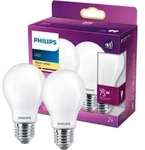 Set mit 2x LED-Gl&uuml;hbirne E27 A60 8,5W = 75W 1055lm 2700K Warmwei&szlig; Filament...