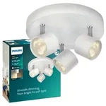 LED STAR Deckenleuchte 3x 4.5W 2700K Dimmbar Reflektor Leuchte Beweglich Wei&szlig; Rund