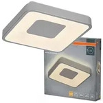 LED Deckenleuchte Deckenanbauleuchte 24W 1450lm 3000K Warmwei&szlig; Square Silber...