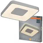LED Deckenleuchte Deckenanbauleuchte 36W 2000lm 3000K Warmwei&szlig; Square Silber...
