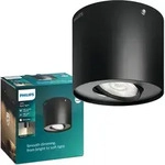 LED PHASE Anbauleuchte 6.5W 2700K Dimmbar Beweglich Schwarz PHILIPS