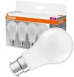 4x LED-Lampe A60 B22d 8W = 60W 806lm 2700K Warm 150&deg; BASE Osram