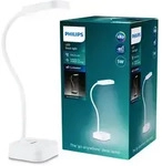 LED ROCK Tisch-Schreibtischlampe 5W 5000K Dimmbar USB Wei&szlig; PHILIPS