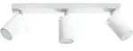 Anbauleuchte RING 3L 3xGU10 Reflektor Halogen Beweglich Minimalistisch Wei&szlig;...