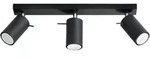 Anbauleuchte RING 3L 3xGU10 Reflektor Halogen Beweglich Minimalistisch Schwarz SOLLUX