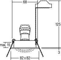 Brumberg Leuchten 36144640, HV-Einbaustrahler GU10 titan 36144640 4250047796688