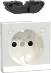 Merten MEG2334-0319, Zentralplatte pws/gl f.Steckdose LED MEG2334-0319...