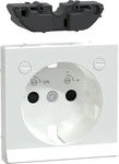 Merten MEG2334-0325, Zentralplatte aws/gl f.Steckdose LED MEG2334-0325...