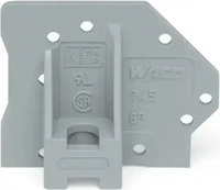 WAGO 745-340, Abschlussplatte mit Flansch,grau 745-340 4017332608268 WAGO GmbH...