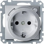 Merten 232860, FI-Steckdosen-Einsatz alu Schuko BRS 232860 4011281897131 Merten...