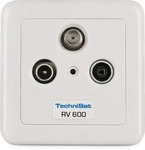 TechniSat 0000/3181, SAT-Durchgangsdose RV600-13 4019588031814 TechniSat 1 STK