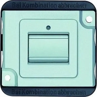 Merten MEG3156-7060, Wechseltaster-Einsatz 1-polig, mattsilber MEG3156-7060
