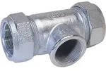 Temperguss-Klemmverbinder (i/i) Gas PN 5, Wasser PN 16, Typ T 1 1/4" (42,4) Abgang