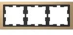 D-Life Metallrahmen, 3fach, Champagnermetallic