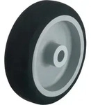 R&auml;der mit thermoplastischem Gummi-Laufbelag, Achsloch-&Oslash; 8 mm, Tragf&auml;higkeit 75 kg,