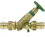 KFR-Ventil mit Pr&uuml;fschraube mit Pressverschraubung V-Kontur DN20/22mm