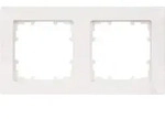 Rahmen 80-mm-Ma&szlig; 2fach, 151 mm x 80 mm titanwei&szlig; / 1 St&uuml;ck