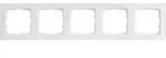 Rahmen 80-mm-Ma&szlig; 5fach, 364 mm x 80 mm titanwei&szlig; / 1 St&uuml;ck