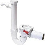 Kessel-R&uuml;ckstauverschluss Staufix 73052 Siphon DN50 Kunststoff