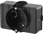 Unterputz-Ger&auml;te-Verbindnugsdose F-Tronic, &Oslash; 60 mm, Schwarz, 1 St&uuml;ck