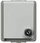 Aufputz-SCHUKO-Steckdose 75 mm x 66 mm x 66 mm abschlie&szlig;bar/ Schutzart IP44/1 St.