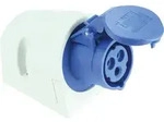 CEE-Wandsteckdose IP44 230V, 16A blau/grau