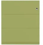 Rollcontainer Note&trade; | 3 Schubladen, Tiefe 565 mm, Griffleiste - 604 gr&uuml;n