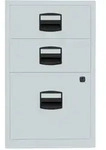 Beistellschrank PFA | 2 Universalschubladen, 1 HR-Schublade - 145 lichtgrau