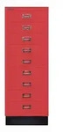 Bisley MultiDrawer&trade; | Inkl. Sockel, DIN A3, 9 Schubladen - 670 kardinalrot