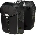 Basil Doppeltasche Miles Schwarz mit Universal Befestigung 34 L