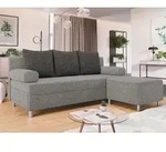 Schlafsofa Don mit Bettkasten und Polsterhocker