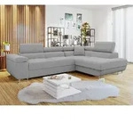 Ecksofa Torezio Cord mit Schlaffunktion und Bettkasten