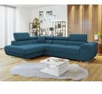 Ecksofa Torezio Cord mit Schlaffunktion und Bettkasten