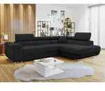 Ecksofa Torezio Cord mit Schlaffunktion und Bettkasten