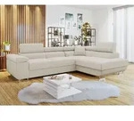 Ecksofa Torezio Cord mit Schlaffunktion und Bettkasten