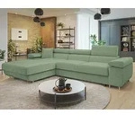 Ecksofa Torezio Mini Cord mit Schlaffunktion und Bettkasten