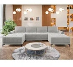Wohnlandschaft U-Form Bonezi XL mit Bettkasten und Schlaffunktion
