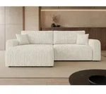 Ecksofa Veliso L Cord Bis mit Bettkasten und Schlaffunktion