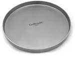 Edelstahl Grillplatte - Plancha Rund 40cm - F&uuml;r Kohle und Gasgrills aus einem St&uuml;ck