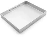 Edelstahl Grillplatte - Plancha 30 x 25cm - geschlossene Grillwanne - dicht