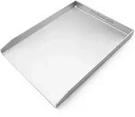 Edelstahl Grillplatte - Plancha 40 x 30cm - die Universalgr&ouml;&szlig;e passt f&uuml;r viele